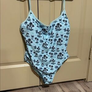 Disney Stitch Tropical Print One-Piece Swimsuit